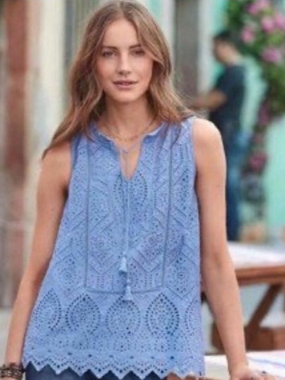Sundance Sabilla Sleeveless Eyelet Blouse